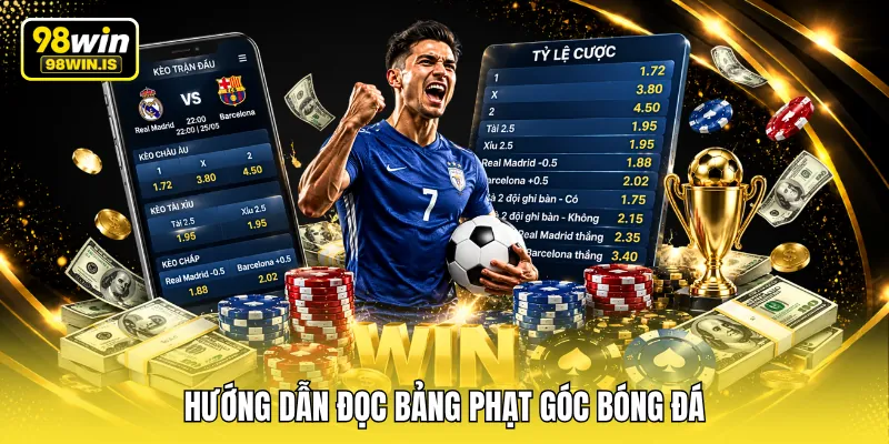 huong dan doc bang phat goc bong da Hướng dẫn đọc bảng phạt góc bóng đá